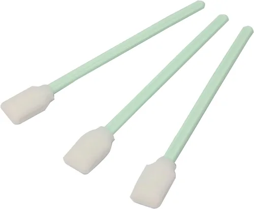 Vista 5 de LOVEDAY 100pc 5.1 "Square Rectángulo Espuma Limpieza Hisopos Palillos para Solvente Formato Impresora de Inyección de Tinta Roland Equipo Óptico