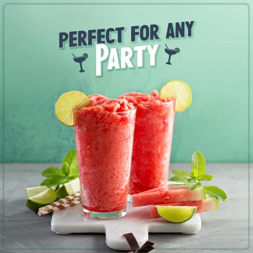 Vista 7 de Nostalgia Margarita Machine - Licuadora para batidos, margaritas, daiquiris y granizados, color rojo, 64 onzas