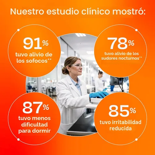 Vista 3 de Amberen Alivio de la Menopausia, Promueve Equilibrio Hormonal, 60 cápsulas