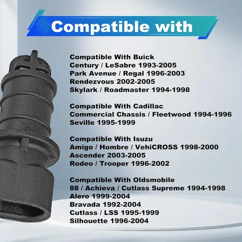 Vista 7 de 12160244 25037352 12110319 213-243 Sensor de Temperatura de Aire de Admisión - Compatible con Chevrolet Chevy, GMC, Buick, Cadillac, Isuzu