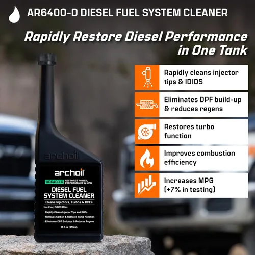 Vista 2 de Archoil AR6400-D Limpiador de sistema de combustible diésel (2 unidades) - Limpia inyectores, Turbo y DPF