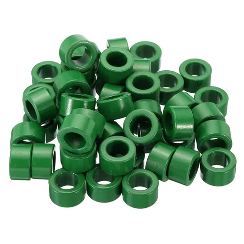 PATIKIL Núcleo de toroide de ferrita, 50 unidades de núcleo toroide de 0.9 pulgadas ODx0.6 pulgadas IDx0.5 pulgadas de alto, anillos de ferrita