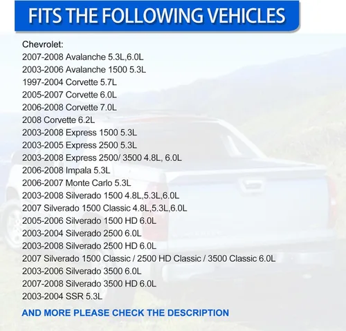 Vista 9 de 12677836 Sensor de presión de aceite y zócalo para Chevy Silverado 1500 2500 3500, Express, Corvette, Suburban, Avalanche, Impala, Tahoe