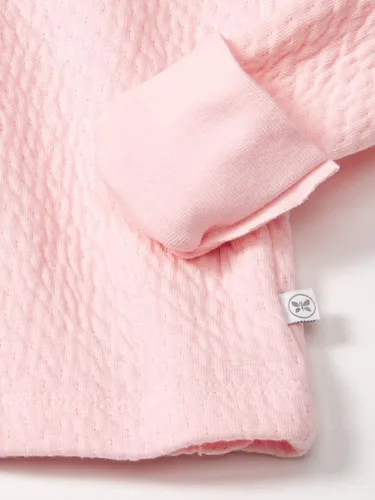 Vista 3 de HonestBaby Baby Side Snap Matelasse Mini acolchado acogedor 100% algodón orgánico Top