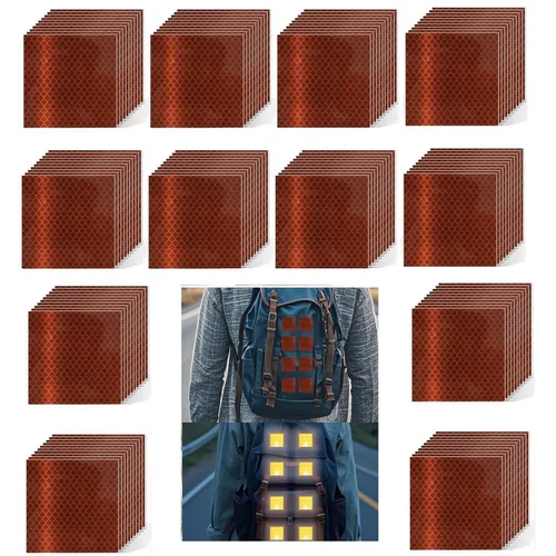 Vista 23 de Adhesivos reflectantes reflectantes de 1 pulgada de diámetro, reflector, impermeable, cinta adhesiva de advertencia de alta visibilidad