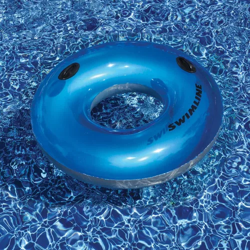 Vista 2 de Flotador De Anillo De Tubo Interior De Piscina Inflable - 48" - Azul