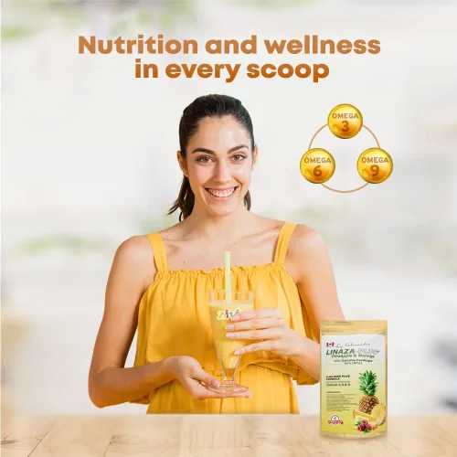 Vista 5 de Linaza Plus - Piña y moringa con garcinia cambogia, 16 oz