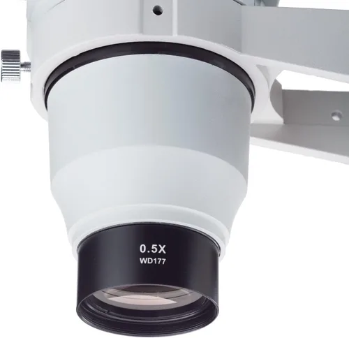 Vista 4 de AmScope Lente de Barlow ZM05 0.5X para las cabezas estéreas del microscopio de la serie ZM, diámetro de 157.5 ft m
