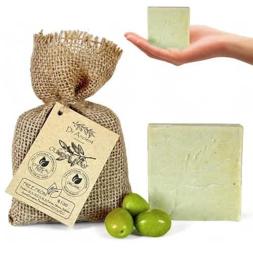 Vista 24 de Dr.Ancient Barra de Jabón de Alepo, Barras de Jabón Orgánico Hechas a Mano de la Manera Tradicional, Natural Libre de Químicos, Vegano, Usado