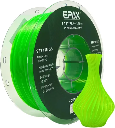 Vista 44 de EPAX Alta Velocidad PLA+ Filamento para Impresora 3D, Filamento para Impresión 3D PLA Rápido, 1.75mm, Precisión Dimensional +/- 0.03 mm, Carrete