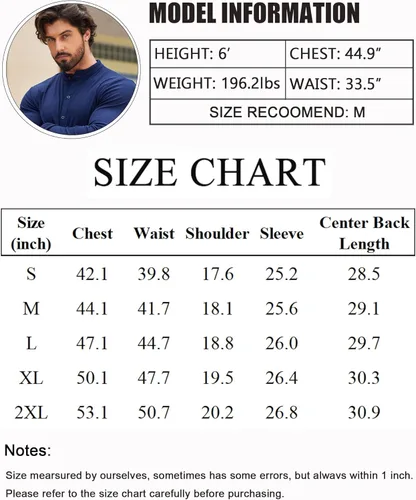 Vista 6 de COOFANDY Mens Ribbed Knit Button Down Shirt Casual Long Sleeve Stretch Dress Shirts