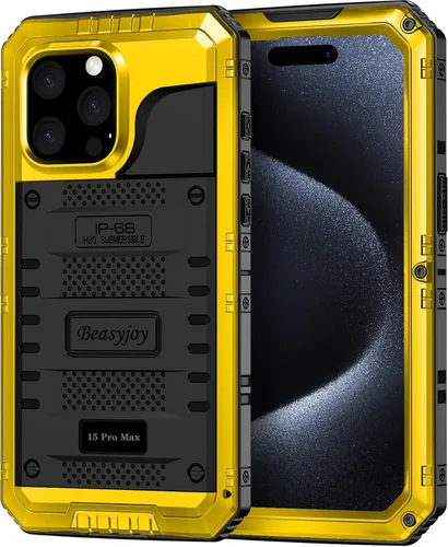 Vista 15 de Beasyjoy Funda de Metal para iPhone SE 2022/2020/8/7, Funda Impermeable Resistente con Protector de Pantalla, Protección de Cuerpo Completo Grado