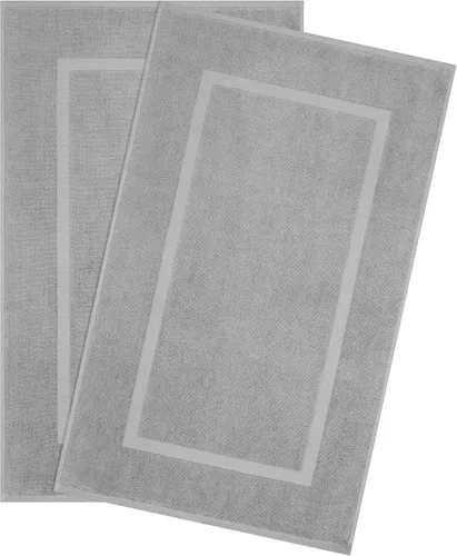 Vista 75 de Cotton Paradise - Alfombras de baño antideslizantes 100% algodón para el baño, 17 x 24 pulgadas, suaves, absorbentes, de secado rápido, lavables a