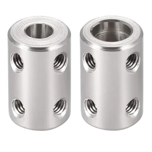 Vista 7 de TA-VIGOR Tornillo de acoplamiento de eje de 0.197 in a 0.197 in, D14 mm x L22 mm de diámetro de acero inoxidable rígido acoplador de eje conector