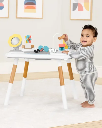 Vista 7 de Skip Hop Discoverosity - Centro de actividades de 3 etapas inspirado en Montessori y mesa de juego para bebés a partir de 4 meses