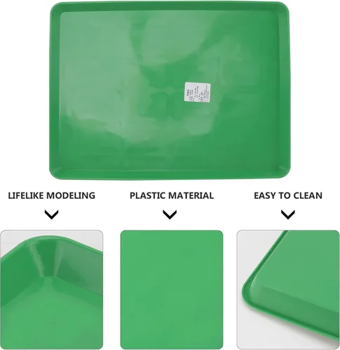 Vista 3 de Sartén de repuesto para perros, jaula verde para accesorios para cajas de bandeja para orinal, hurón urinario, caca en S, jaulas de inodoro, bandeja