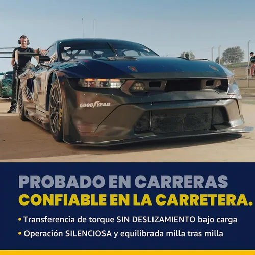 Vista 5 de Goodyear Belts 1070610 Correa serpentina, 7 nervaduras, 61 pulgadas de longitud Heavy-Duty Engine Belt, Abrasion-Resistant, Anti-Slip Design, High
