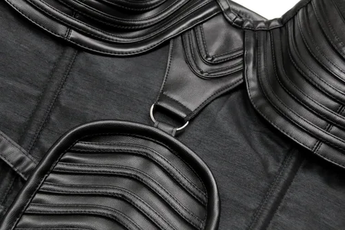 Vista 6 de Corsé con cierre Steampunk para mujer, gótico, con estructura de acero resistente, pesado de Charmian