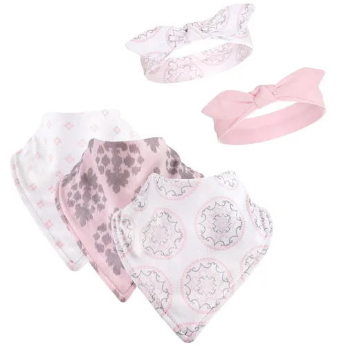 Vista 8 de Yoga Sprout Juego de babero y accesorios de bandana, 5 piezas, flechas