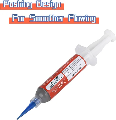 Vista 3 de Wonderway Sn42/Bi58 T5 Soldera sin Plomo Libre de Plomo No Clean, Punto de Fusión 138℃ (20g)