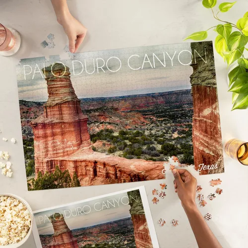 Vista 2 de Amarillo, Texas, Palo Duro Canyon, Lighthouse (1000 Piece Puzzle, Challenging Jigsaw Puzzle for Adults, Made in USA)