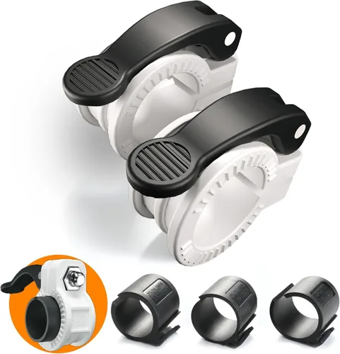 Vista 8 de Mini Pro Barbell Clips de 1 pulgada I Collar de barra ajustable de varios tamaños I Abrazaderas de barra de 1 pulgada, clips de peso de liberación