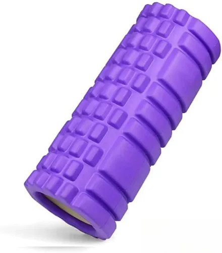 Vista 10 de Rodillo de espuma para masajeador de tejido profundo, pierna delgada, ejercicio de alta densidad de 13 pulgadas para masaje muscular y rodillo