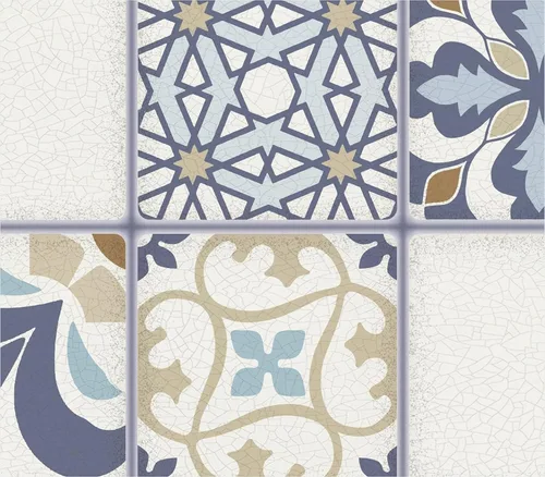 Vista 6 de Dundee Deco Panel de pared 3D de PVC con azulejos sintéticos de color azul beige, 3.1 pies x 1.6 pies (37.8 in x 18.9 in), decoración de paneles