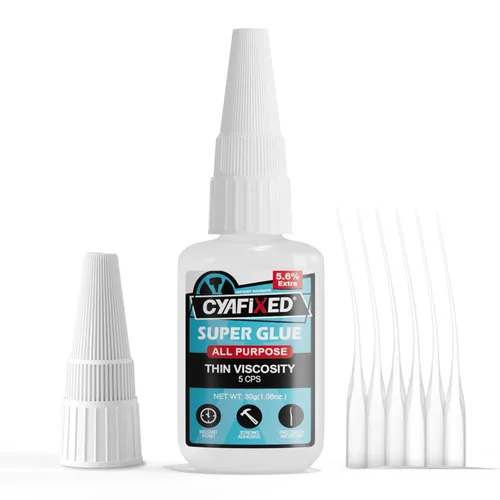 Vista 20 de Pegamento grueso de 4.23 oz, transparente, multiusos, reparación de pegamento CA para muebles de madera, metal y plástico, adhesivo de cianoacrilato