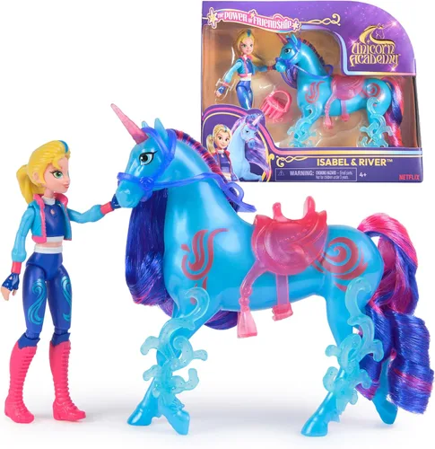 Vista 10 de Academia de Unicornios, Set de Poder de Amistad de Valentina y Ceniza con Silla de Montar y Accesorios, Muñecas y Juguetes de Unicornio, Regalos