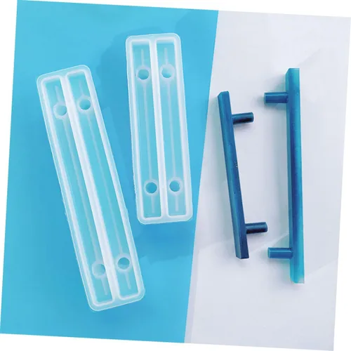 Vista 4 de LALAFINA 2pcs Utility Silicone Tray Handle Molds DIY Epoxy Tray Handle Mold Molde De Silicona para Resina Silicone Tray Grips Molds Silicone Handles