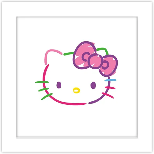 Vista 11 de Trends International Gallery Pops Sanrio Hello Kitty - Póster de pared con cabeza de gatito pop, 12.00 x 12.00 pulgadas, versión de marco negro