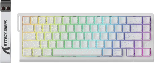 Vista 9 de Teclado mecánico para videojuegos ATTACK SHARK X68 HE Rapid Trigger 60% con cable TKL con actuation ajustable, interruptor magnético de efecto Hall