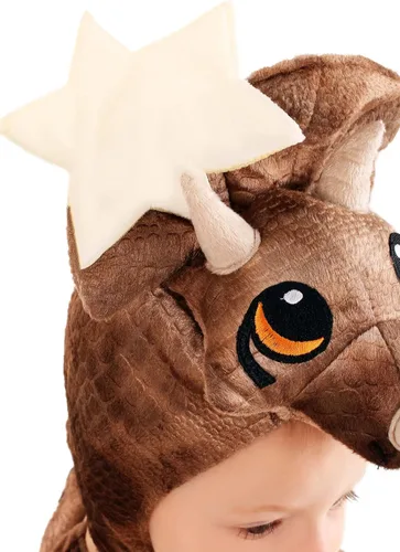 Vista 5 de Disfraz de triceratops para bebés para incubar Marrón