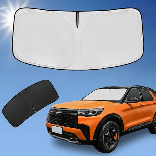Vista 218 de Parasol para parabrisas de 4 capas, ajuste personalizad, tela 240T, plegable, bloquea los rayos ultravioletas, accesorios de automóvil