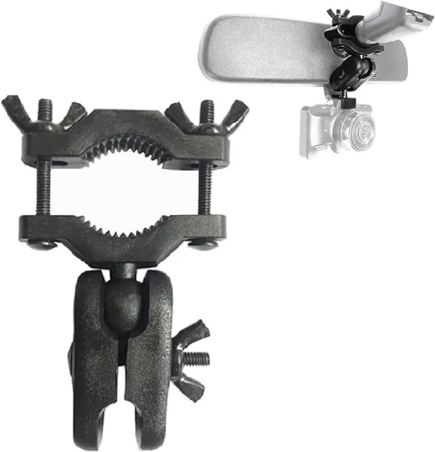 Kakalote Soporte universal para coche - Soporte y soporte para cámaras de salpicadero, se adapta a la mayoría de los modelos (negro)