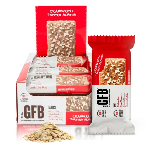 Vista 8 de The GFB Barras de proteína de mantequilla de maní de chocolate, sin gluten, a base de plantas, sin OMG, hechas de forma sostenible, ridículamente