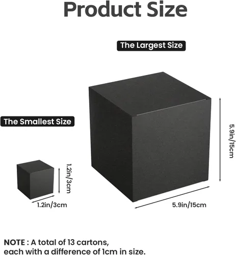 Vista 2 de Jsuslife Caja de regalo para bromas, set de 13 cajas sorpresa anidadas y apilables para bromas, ideal para cumpleaños, bodas, aniversarios