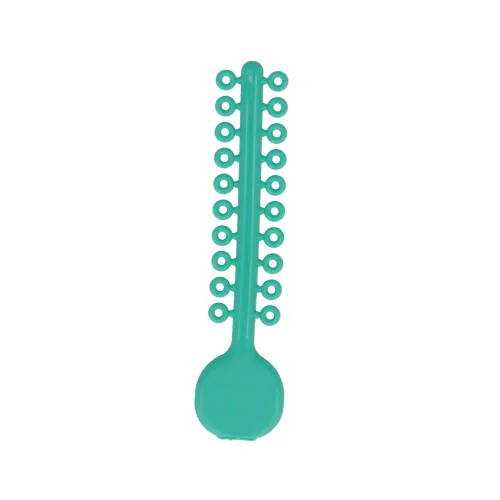 American Orthodontics Ligatures 20 Stick Aqua | 50 varillas/1,000 por paquete | Fabricado en los Estados Unidos | Bandas elásticas de poliuretano de