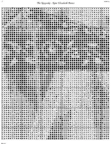 Vista 3 de Scarlet Quince bun001la Keepsake por Kate Elizabeth Bunce de punto de cruz, diseño de gráfico