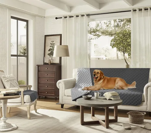 Vista 6 de gogobunny Manta impermeable 100 % de doble cara para perro, funda de cama suave para mascotas, reversible, protege muebles, sofá, auto