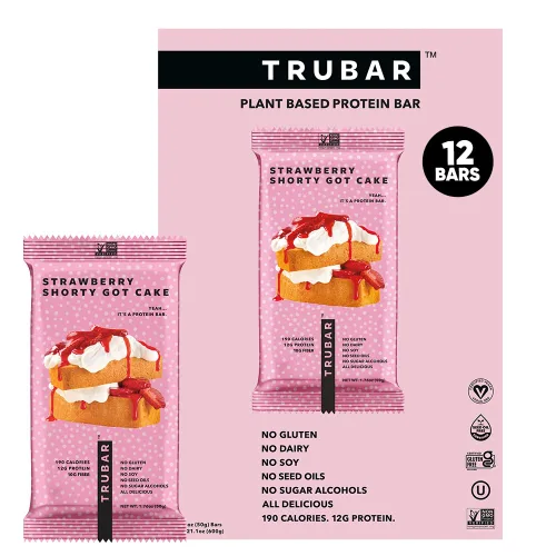 Vista 11 de TRUBAR Barra de proteínas veganas, masa de galleta Oh Oh, sin gluten, proteína a base de plantas, sin lácteos, sin OMG, sin soja, sin alcoholes