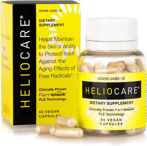 Heliocare Suplemento dietético para el cuidado de la piel: 240 mg de extracto de Polypodium leucotomos, fórmula rica en antioxidantes, Fernblock y