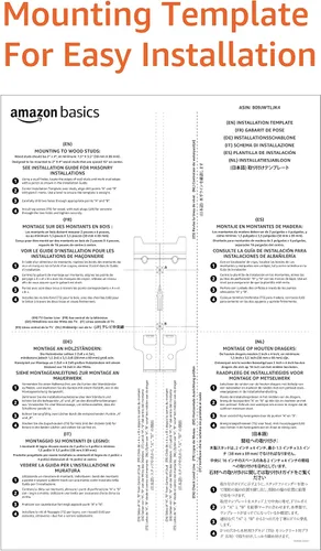 Vista 11 de Amazon Basics Soporte de pared fijo plano para TV se ajusta a TVs de 12 a 40 pulgadas y VESA 200x200, negro