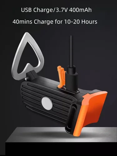 Vista 8 de VANAPARK - Luz trasera para bicicleta, luz trasera de bicicleta de forma creativa, luz trasera de bicicleta recargable de 60 lúmenes máx. 60