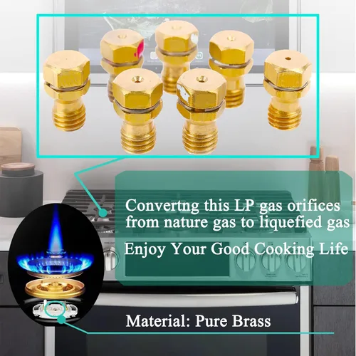 Vista 6 de Kit de conversión de gas LP GRLP3 Frigidaire, pieza de repuesto, comparar con Electrolux Kenmore Range Cooktop Estufa Horno, AP4374168 reemplaza