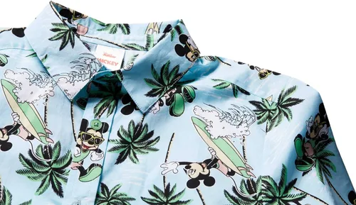 Vista 5 de Disney Lilo & Stitch Mickey Mouse Lion King Simba Hawaiian Button Down Shirt Toddler to Big Kid
