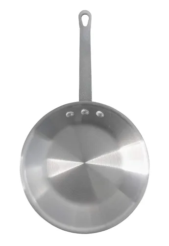 Vista 6 de 8 Inch Natural Finish Aluminum Frying Pan, Fry Pan, Commercial Grade - NSF Certified