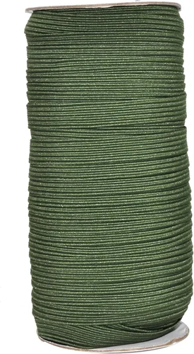 Vista 135 de Mandala Crafts Rollo de bandas elásticas beige de 0.472 in y 20 yardas para costura, 1/2 cordón elástico plano, correas elásticas trenzadas de 1 2