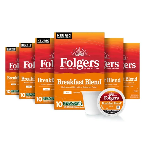 Vista 18 de Folgers Black Silk Coffee, tostado oscuro, cápsulas Keurig K-Cup, caja de 10 unidades (paquete de 6)